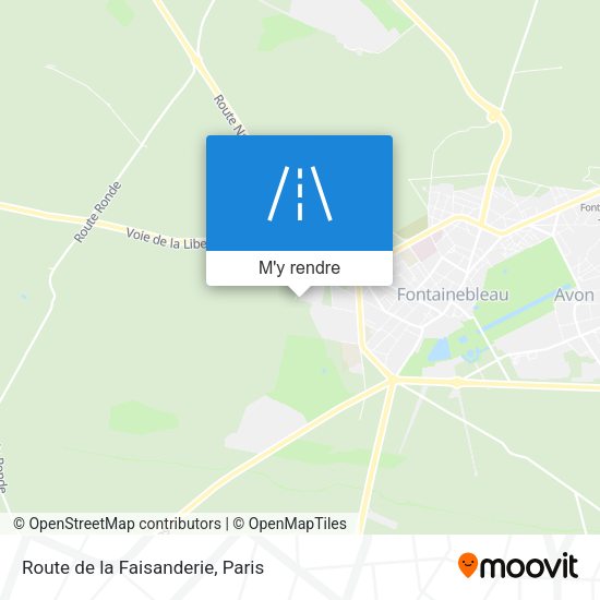 Route de la Faisanderie plan