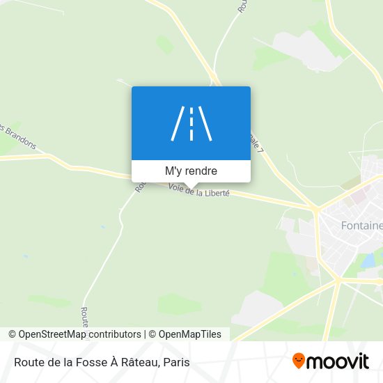 Route De La Fosse À Râteau plan