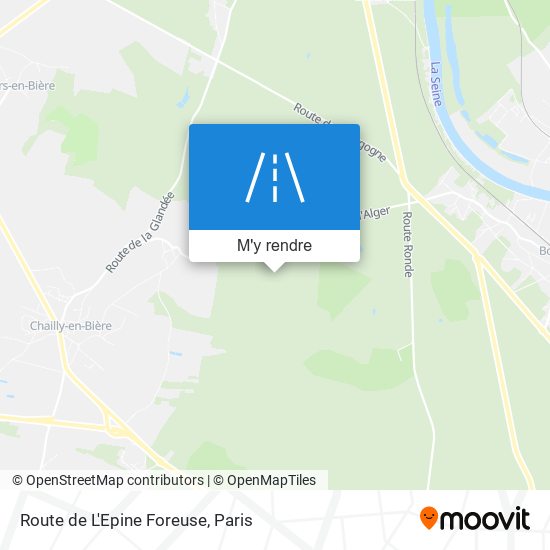 Route de L'Epine Foreuse plan