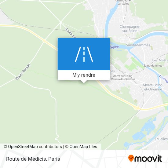 Route de Médicis plan