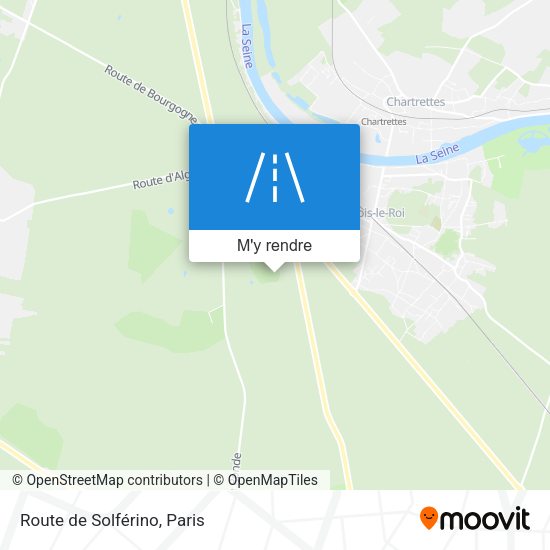 Route de Solférino plan