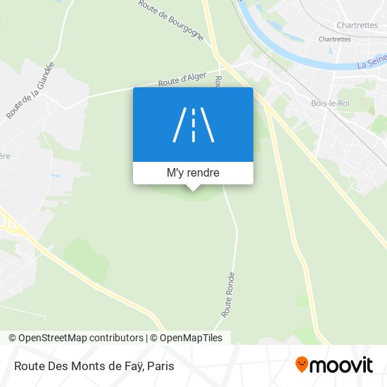 Route Des Monts De Faÿ plan