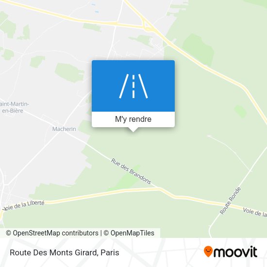 Route Des Monts Girard plan