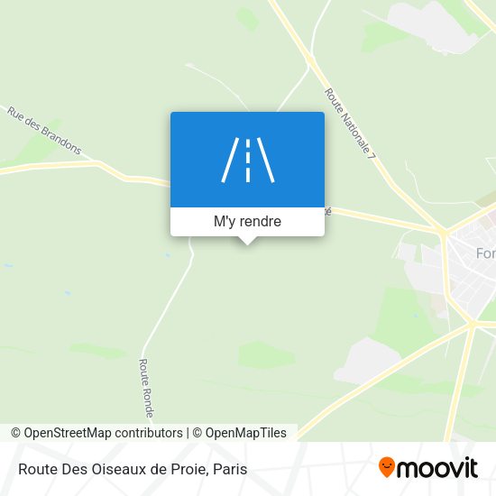 Route Des Oiseaux De Proie plan