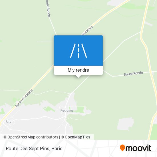 Route Des Sept Pins plan