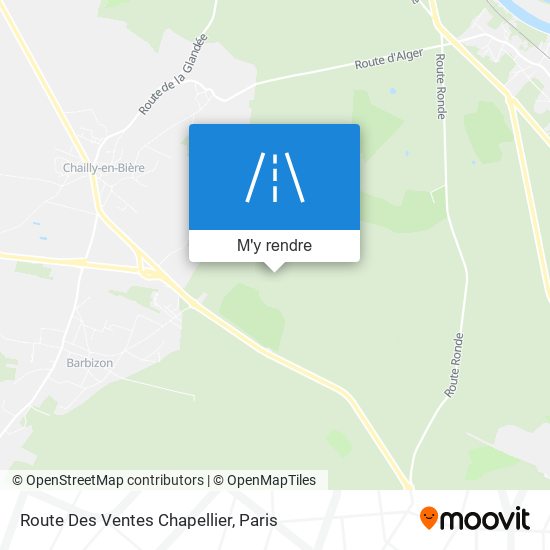 Route Des Ventes Chapellier plan