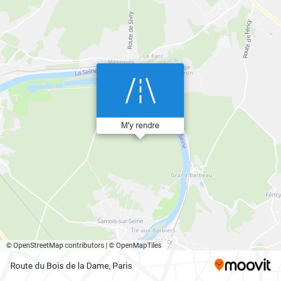 Route Du Bois De La Dame plan