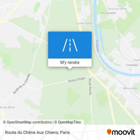 Route du Chêne Aux Chiens plan