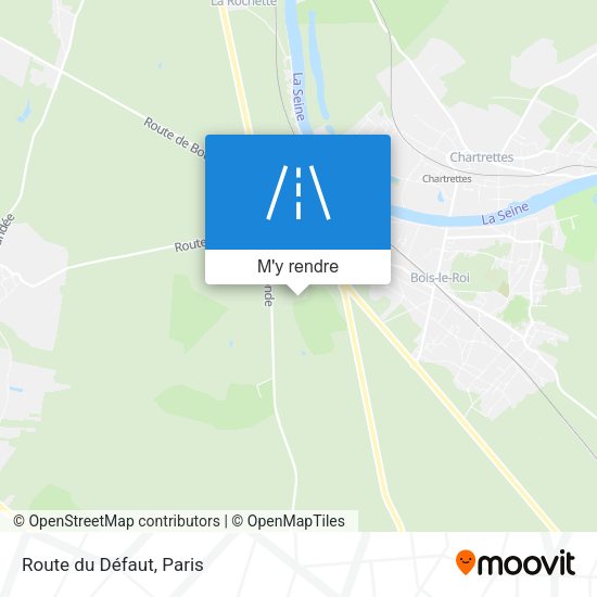 Route du Défaut plan