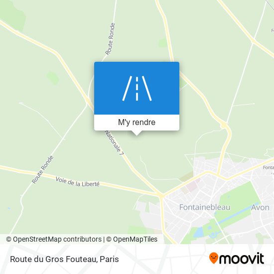 Route Du Gros Fouteau plan
