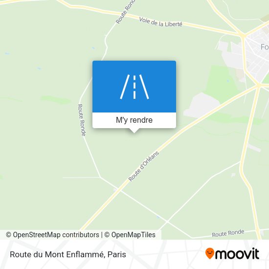 Route Du Mont Enflammé plan