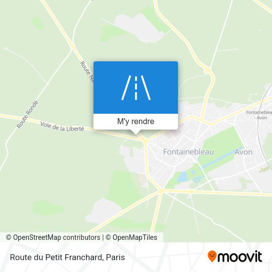 Route du Petit Franchard plan