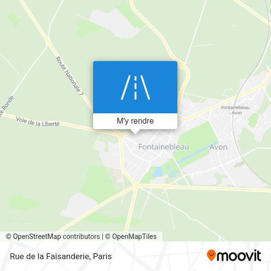 Rue de la Faisanderie plan
