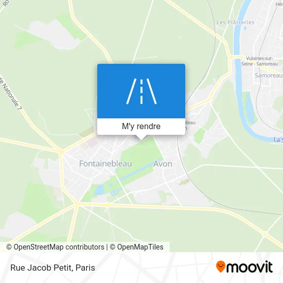 Rue Jacob Petit plan