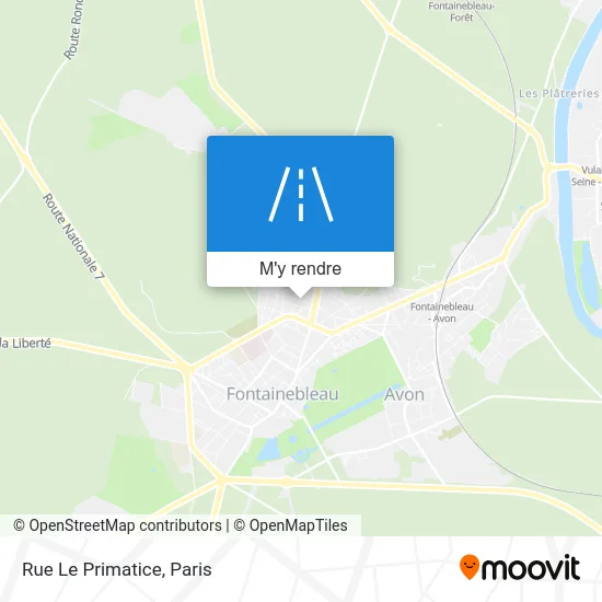 Rue Le Primatice plan