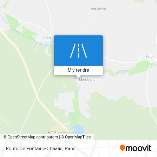 Route De Fontaine-Chaalis plan