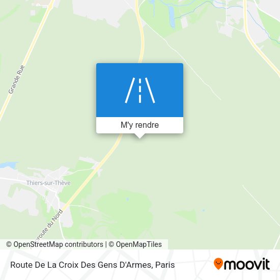 Route De La Croix Des Gens D'Armes plan