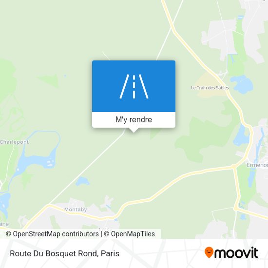 Route Du Bosquet Rond plan