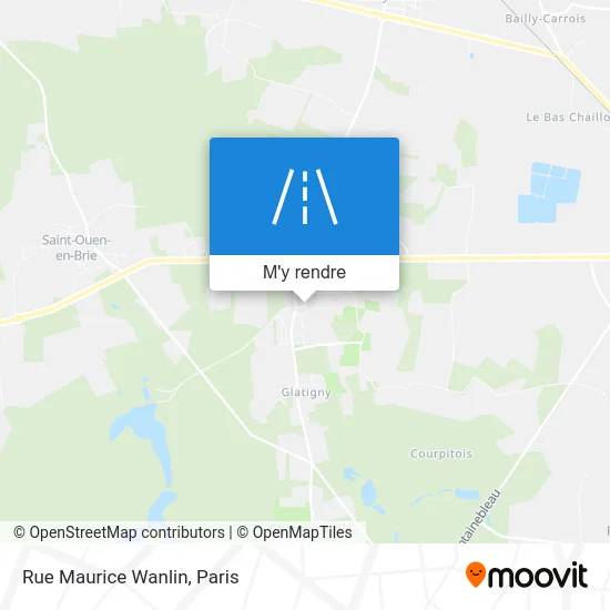 Rue Maurice Wanlin plan