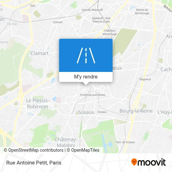 Rue Antoine Petit plan