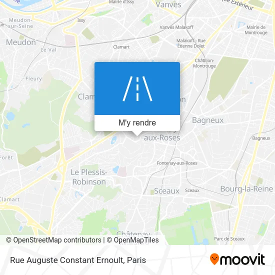 Rue Auguste Constant Ernoult plan