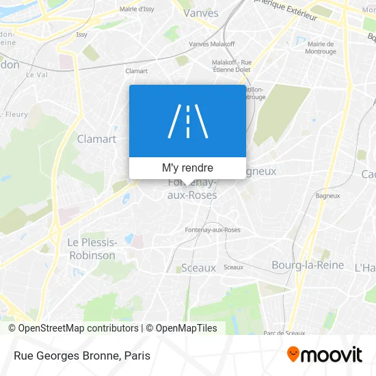 Rue Georges Bronne plan