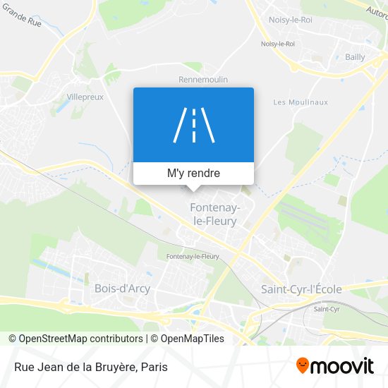 Rue Jean de la Bruyère plan