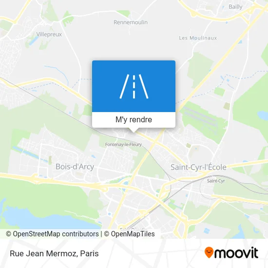 Rue Jean Mermoz plan