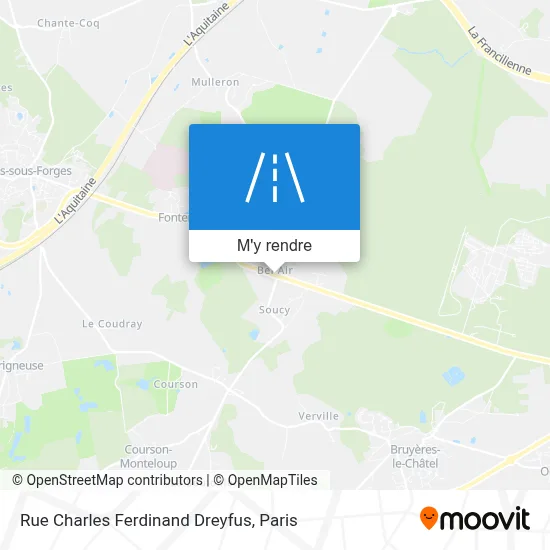 Rue Charles Ferdinand Dreyfus plan