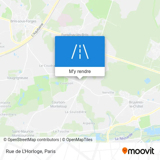 Rue de L'Horloge plan