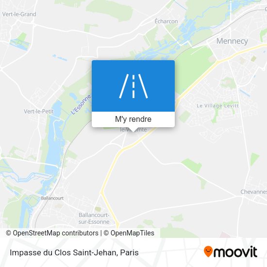 Impasse du Clos Saint-Jehan plan