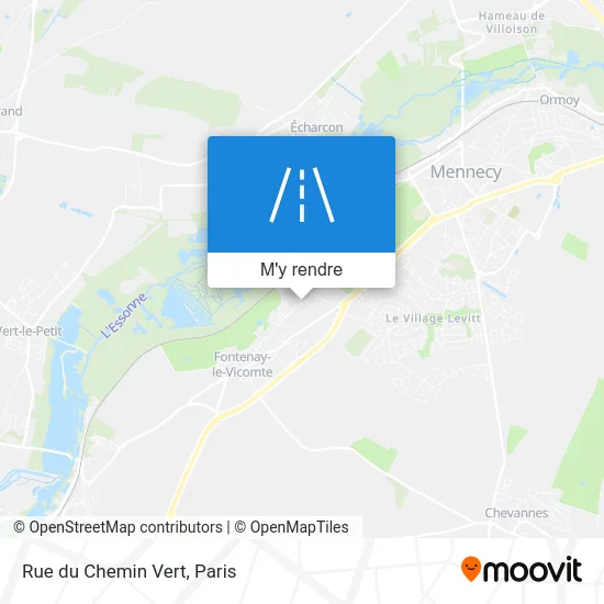 Rue du Chemin Vert plan