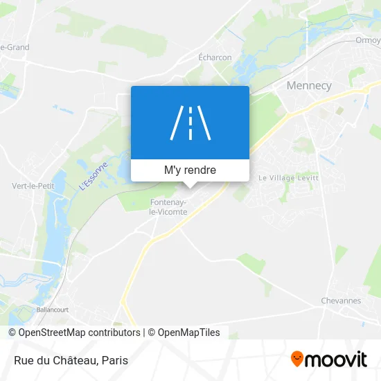 Rue du Château plan