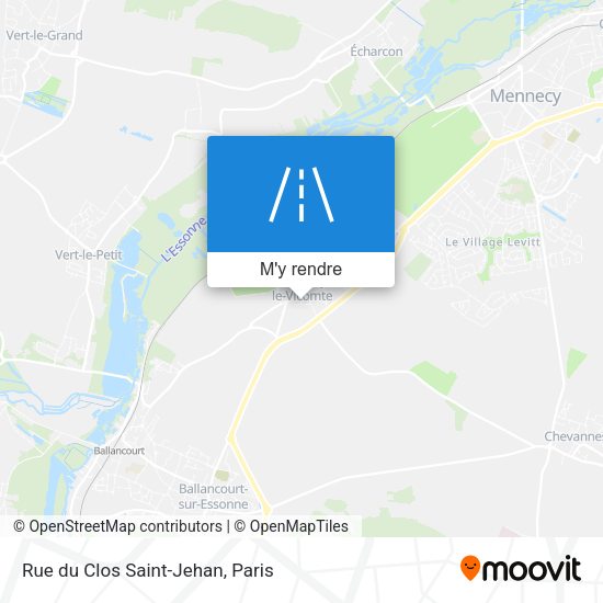 Rue du Clos Saint-Jehan plan