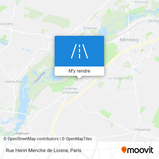 Rue Henri Menche de Loisne plan