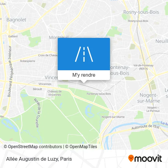 Allée Augustin de Luzy plan