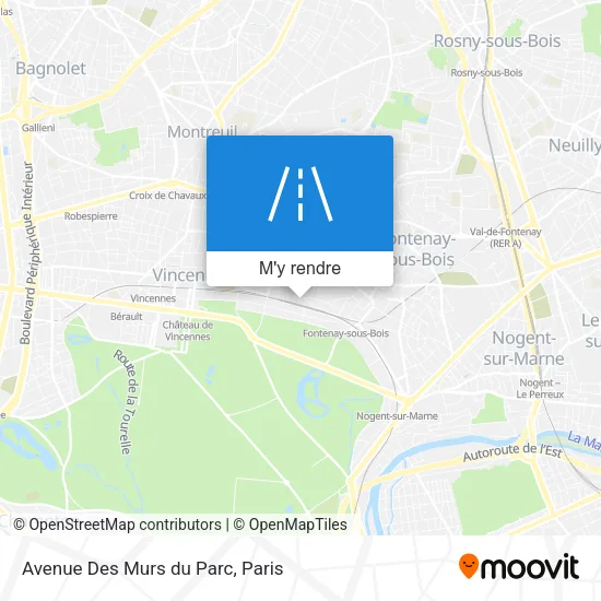 Avenue Des Murs du Parc plan