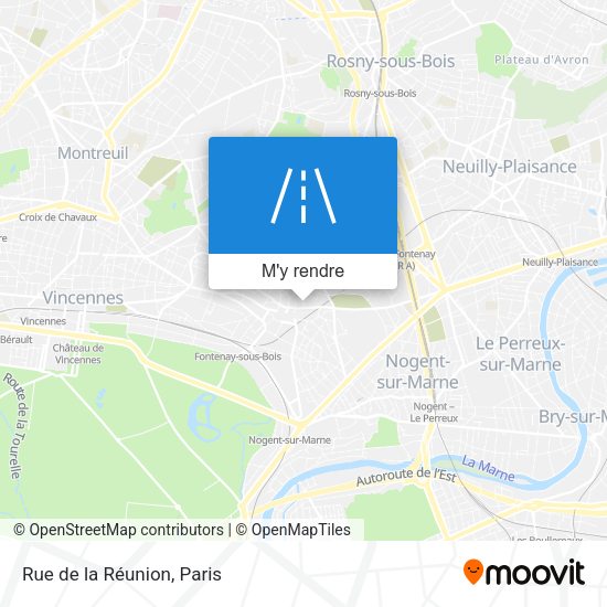 Rue de la Réunion plan