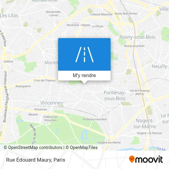 Rue Édouard Maury plan