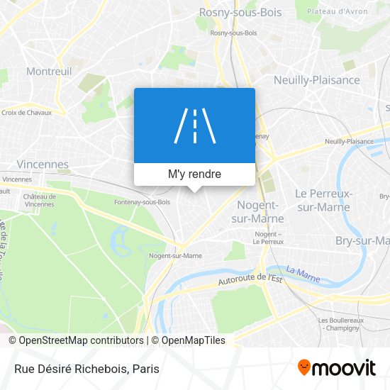 Rue Désiré Richebois plan
