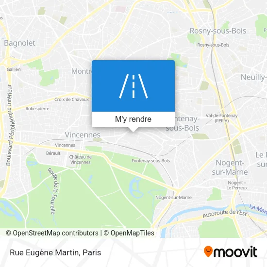 Rue Eugène Martin plan