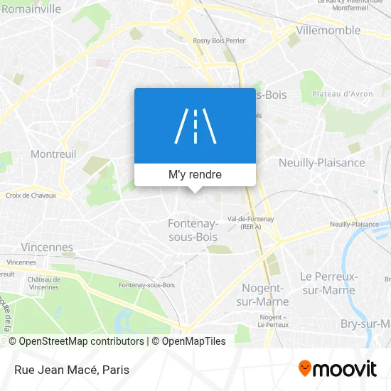 Rue Jean Macé plan