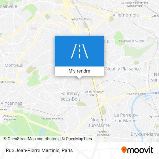 Rue Jean-Pierre Martinie plan