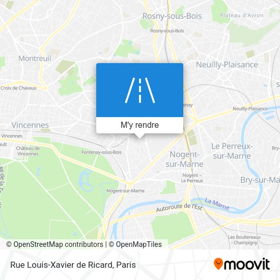 Rue Louis-Xavier de Ricard plan