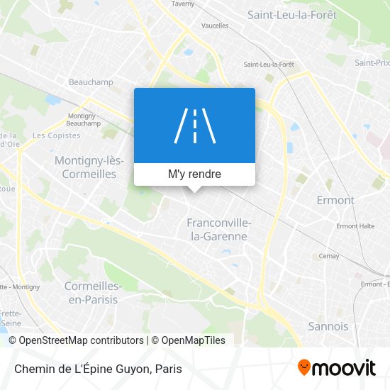 Chemin de L'Épine Guyon plan