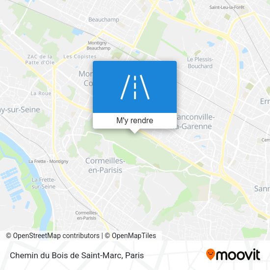 Chemin du Bois de Saint-Marc plan