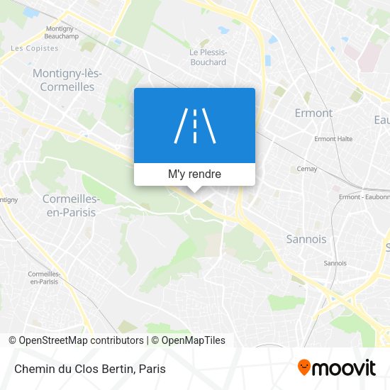 Chemin du Clos Bertin plan