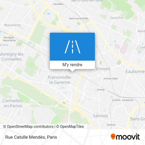 Rue Catulle Mendès plan