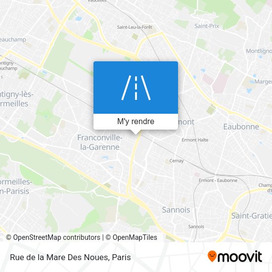 Rue de la Mare Des Noues plan