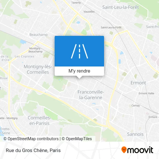 Rue du Gros Chêne plan